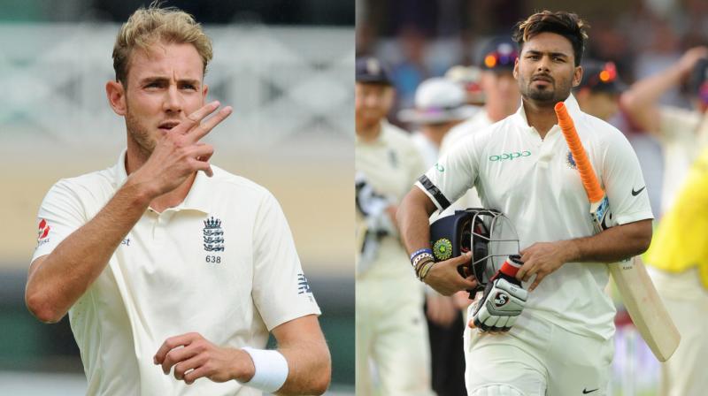 Following the dismissal of Rishabh Pant in the first innings of the Nottingham Test, Stuart Broad walked towards the batsman and spoke in an aggressive manner, which had the potential to provoke an aggressive reaction from the dismissed batsman. (Photo: AP) Following the dismissal of Rishabh Pant in the first innings of the Nottingham Test, Stuart Broad walked towards the batsman and spoke in an aggressive manner, which had the potential to provoke an aggressive reaction from the dismissed batsman. (Photo: AP)