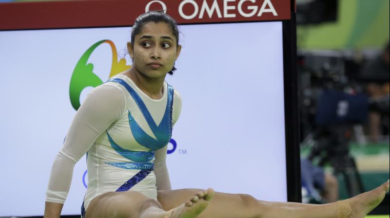 “…there was risk of a dangerous injury, so she could not be her best. We will give her rest from the team event but she will definitely do well in (balancing) beam finals,” Dipa Karmakar’s coach Bisweswar Nandi said. (Photo: AP) “…there was risk of a dangerous injury, so she could not be her best. We will give her rest from the team event but she will definitely do well in (balancing) beam finals,” Dipa Karmakar’s coach Bisweswar Nandi said. (Photo: AP)