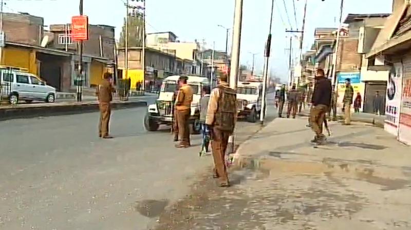 Three CRPF jawans received bullet injuries while two others were injured after getting hit by broken glass panes of the vehicle. (Photo: ANI) Three CRPF jawans received bullet injuries while two others were injured after getting hit by broken glass panes of the vehicle. (Photo: ANI)