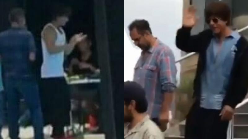 Screengrabs from pictures and videos of Shah Rukh Khan on Instagram. Screengrabs from pictures and videos of Shah Rukh Khan on Instagram.