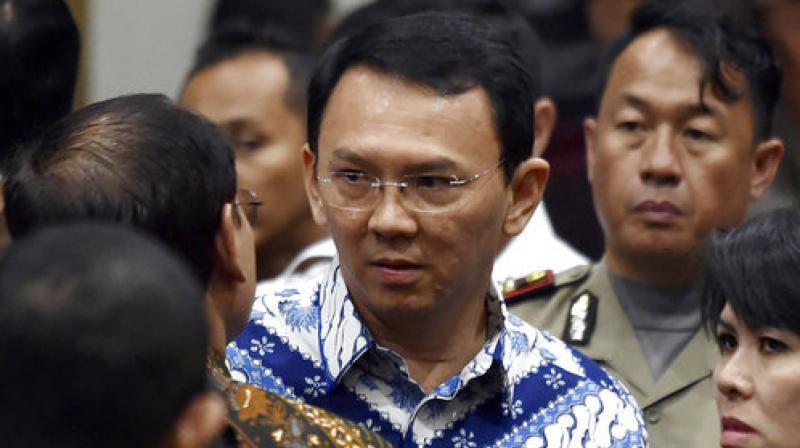 An Indonesian court on Tuesday sentenced the minority Christian governor of Jakarta Basuki Tjahaja Purnama to two years in prison for blaspheming the Quran, a shock decision that undermines the country's reputation for practicing a moderate form of Islam. (Photo: AP) An Indonesian court on Tuesday sentenced the minority Christian governor of Jakarta Basuki Tjahaja Purnama to two years in prison for blaspheming the Quran, a shock decision that undermines the country's reputation for practicing a moderate form of Islam. (Photo: AP)