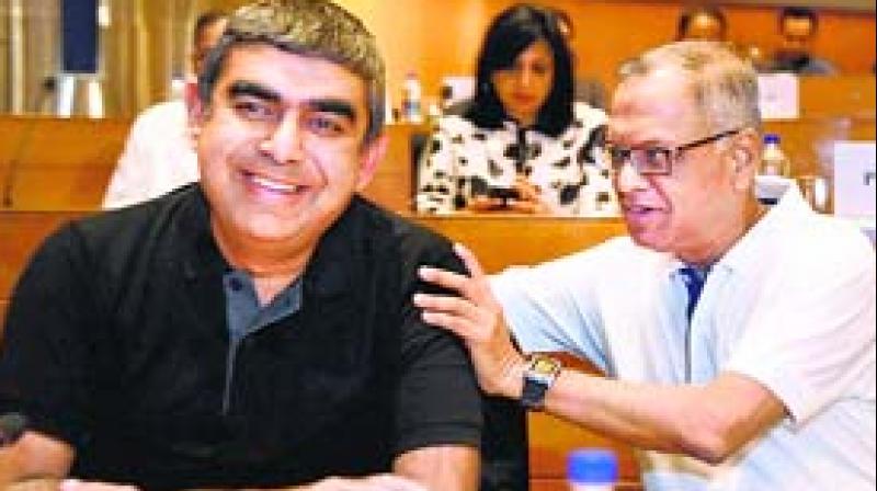 Infosys Board blamed Narayana Murthy's "continuous assault" as the primary reason for CEO Vishal Sikka quitting the company. Photo: PTI Infosys Board blamed Narayana Murthy's "continuous assault" as the primary reason for CEO Vishal Sikka quitting the company. Photo: PTI