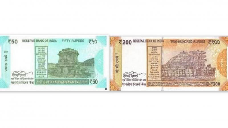 The new Rs 50 and Rs 200 notes. Photo: RBI website The new Rs 50 and Rs 200 notes. Photo: RBI website