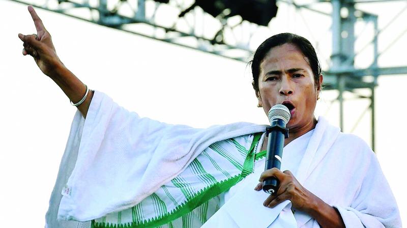 West Bengal Chief Minister and Trinamool Congress supremo Mamata Banerjee asked people to congregate at Dharmatala in central Kolkata today. (Photo: File) West Bengal Chief Minister and Trinamool Congress supremo Mamata Banerjee asked people to congregate at Dharmatala in central Kolkata today. (Photo: File)