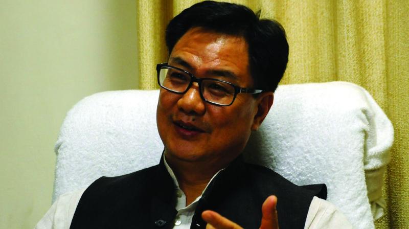 Kiren Rijiju, BJP Union Minister of State for Home, congratulated the party members for victory in the bypolls. (Photo: G N Jha/File) Kiren Rijiju, BJP Union Minister of State for Home, congratulated the party members for victory in the bypolls. (Photo: G N Jha/File)