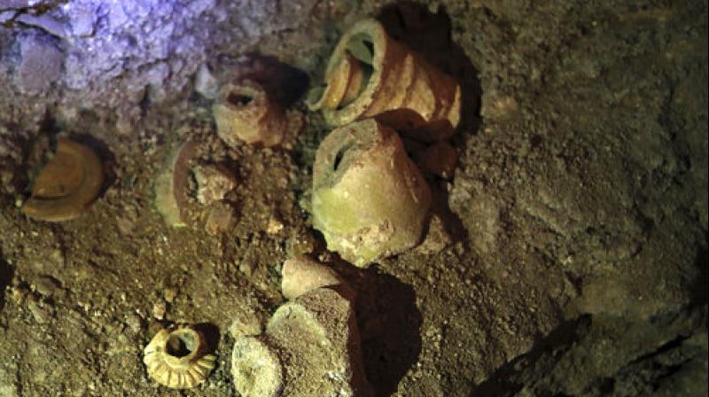 IS fighters blew up the shrine of the biblical Jonah's tomb in 2014 after taking control of the city. IS fighters blew up the shrine of the biblical Jonah's tomb in 2014 after taking control of the city.