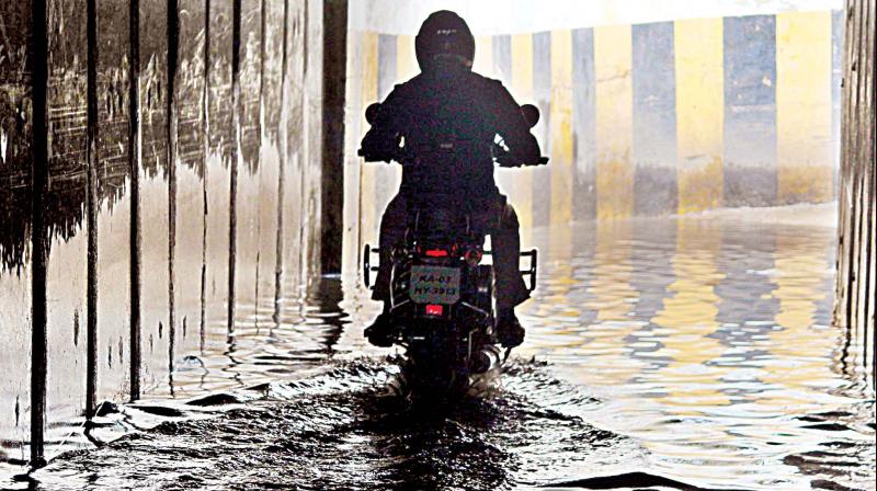 The flooded underpass near Hebbal (Image: DC) The flooded underpass near Hebbal (Image: DC)