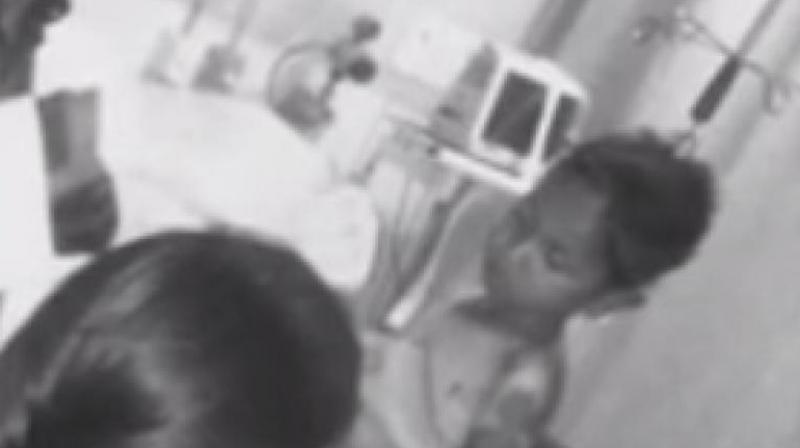 B. Jayavardhan, a student at a government school in Suryapet district, was admitted to Osmania Hospital in the city in a critical condition. He fell into the container which was placed inside the school’s premises. B. Jayavardhan, a student at a government school in Suryapet district, was admitted to Osmania Hospital in the city in a critical condition. He fell into the container which was placed inside the school’s premises.