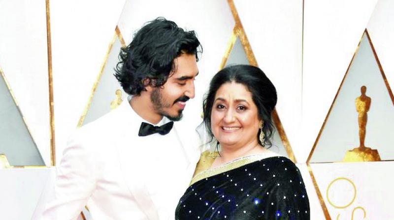 Dev Patel and his mother Anita. Dev Patel and his mother Anita.