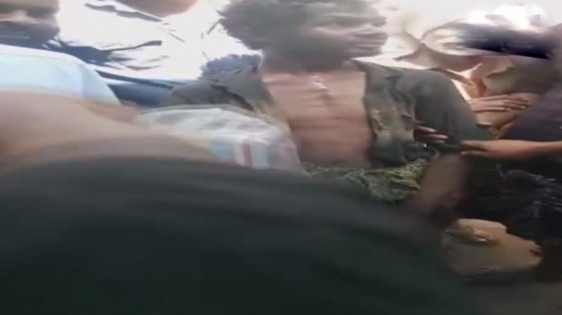 The man died while being rushed to a hospital by the police. (Photo: Twitter | ANI) The man died while being rushed to a hospital by the police. (Photo: Twitter | ANI)