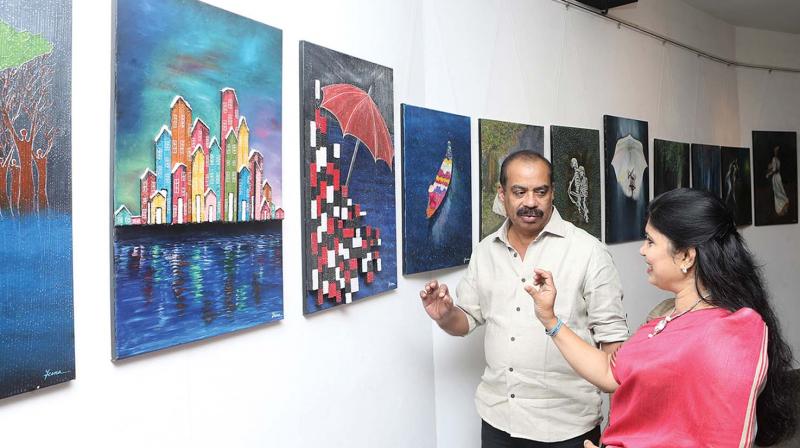 Jeena with director Sathyan Anthikad at the gallery Jeena with director Sathyan Anthikad at the gallery