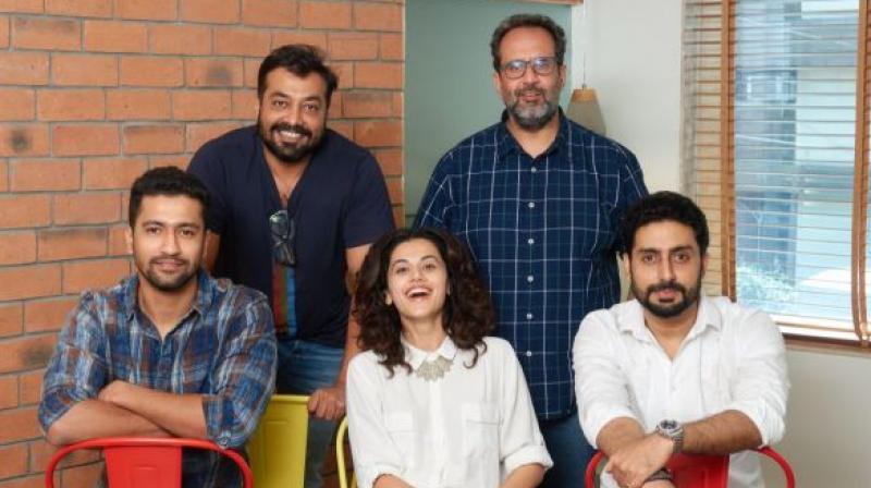 Anurag Kashyap and Aanand L Rai had also collaborated on ‘Mukkabaaz’ earlier this year before ‘Manmarziyaan’ starring Vicky Kaushal, Taapsee Pannu and Abhishek Bachchan. Anurag Kashyap and Aanand L Rai had also collaborated on ‘Mukkabaaz’ earlier this year before ‘Manmarziyaan’ starring Vicky Kaushal, Taapsee Pannu and Abhishek Bachchan.