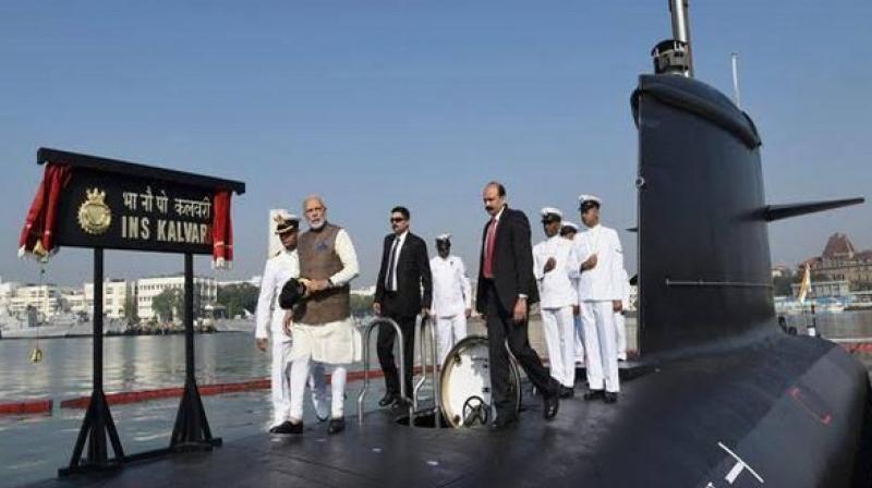 After 21 days of an extensive search, the Indian Navy finally located the PNS Saad on the western side of Pakistan. (Photo: ANI) After 21 days of an extensive search, the Indian Navy finally located the PNS Saad on the western side of Pakistan. (Photo: ANI)