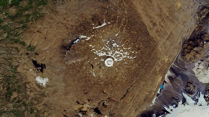 Glaciologists stripped Okjokull of its glacier status in 2014, a first for Iceland. (Photo: AFP) Glaciologists stripped Okjokull of its glacier status in 2014, a first for Iceland. (Photo: AFP)