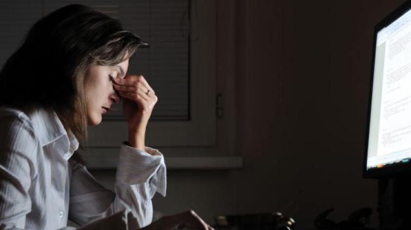 Previous research has suggested that women suffer from work-related stress more than men (Photo: AFP) Previous research has suggested that women suffer from work-related stress more than men (Photo: AFP)