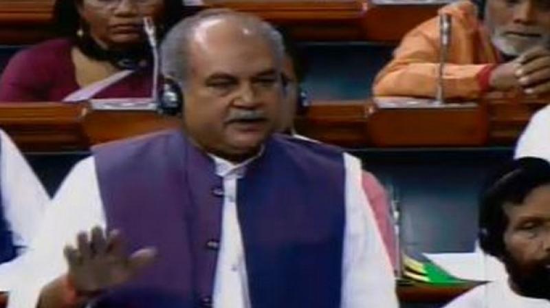 Union Rural Development Minister Narendra Singh Tomar said the overall budgetary allocation for MGNREGA has increased from Rs 55,000 crore in 2018-19 to Rs 60,000 crore 2019-20. (Photo: File | ANI) Union Rural Development Minister Narendra Singh Tomar said the overall budgetary allocation for MGNREGA has increased from Rs 55,000 crore in 2018-19 to Rs 60,000 crore 2019-20. (Photo: File | ANI)