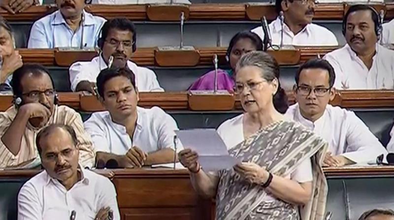 Sonia Gandhi said the future of 2000 workers remains uncertain due to the government’s move. (Photo: PTI) Sonia Gandhi said the future of 2000 workers remains uncertain due to the government’s move. (Photo: PTI)