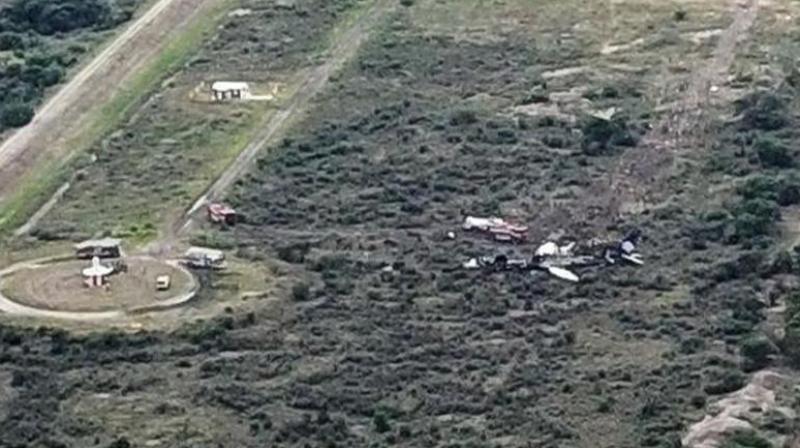 Picture showing the wreckage of a plane that crashed with 97 passengers and four crew on board on take off at the airport of Durango, in northern Mexico. (Photo: AFP) Picture showing the wreckage of a plane that crashed with 97 passengers and four crew on board on take off at the airport of Durango, in northern Mexico. (Photo: AFP)