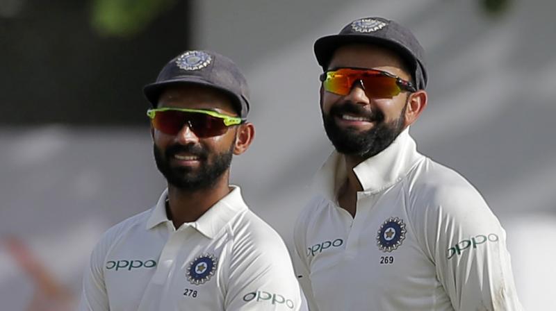 With Virat Kohli opting to play County Cricket to prepare for England series and miss the one-off inaugural Test against Afghanistan, it is learnt that Ajinkya Rahane will lead the Indian team for the June 14-June 18 Test in Bengaluru. (Photo: AP) With Virat Kohli opting to play County Cricket to prepare for England series and miss the one-off inaugural Test against Afghanistan, it is learnt that Ajinkya Rahane will lead the Indian team for the June 14-June 18 Test in Bengaluru. (Photo: AP)