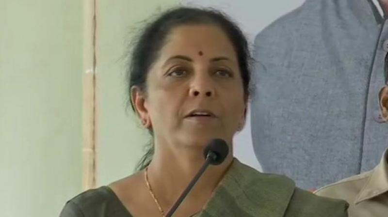 . The government, Sitharaman said, had credible information that more such (Pulwama like) suicide terror attacks may happen and to prevent such attacks "we had to take a pre-emptive strike in Balakot." (Image: ANI) . The government, Sitharaman said, had credible information that more such (Pulwama like) suicide terror attacks may happen and to prevent such attacks "we had to take a pre-emptive strike in Balakot." (Image: ANI)