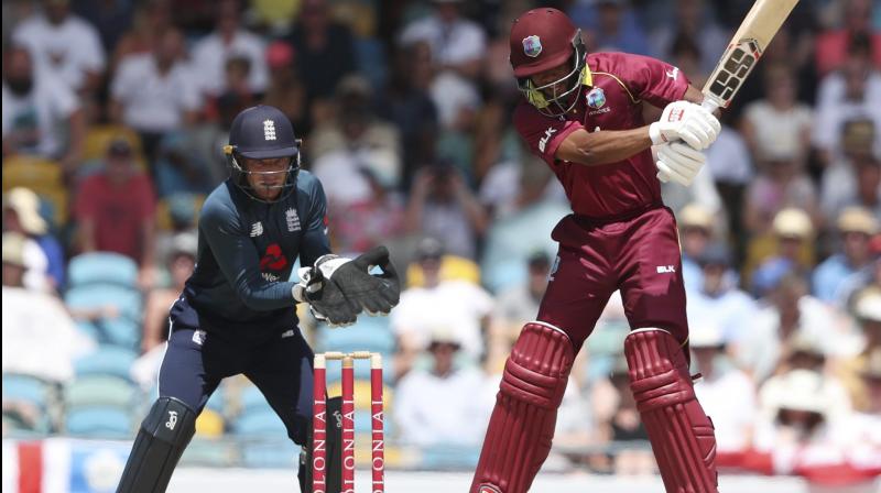 Hope has become one of the most reliable players for the team in recent times. The player was seen joking that if the team requires him to bowl he would love to do it. (Photo: AP/PTI) Hope has become one of the most reliable players for the team in recent times. The player was seen joking that if the team requires him to bowl he would love to do it. (Photo: AP/PTI)
