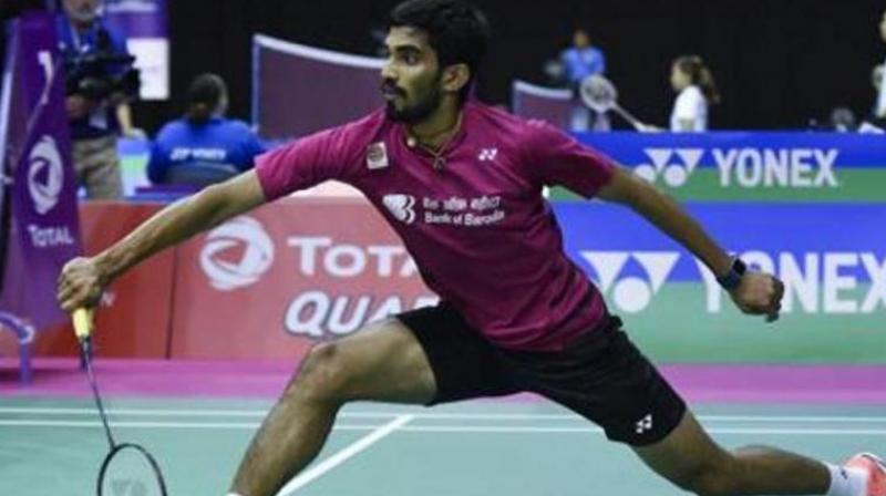 Srikanth had emerged as India's best bet at the tournament after he clinched back-to-back titles at Indonesia and Australia and a final finish at the Singapore Open. (Photo: AFP) Srikanth had emerged as India's best bet at the tournament after he clinched back-to-back titles at Indonesia and Australia and a final finish at the Singapore Open. (Photo: AFP)