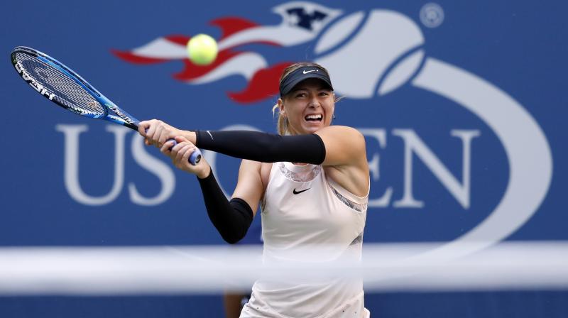 Sharapova became the first player into the third round where she will face Russian-born US teen wildcard Sofia Kenin. (Photo:AP) Sharapova became the first player into the third round where she will face Russian-born US teen wildcard Sofia Kenin. (Photo:AP)