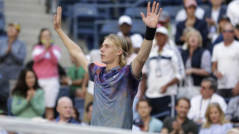 Shapovalov, the 18-year-old Israeli-born world number 69 advanced when Britain's Kyle Edmund retired with a neck injury with the Canadian leading 3-6, 6-3, 6-3, 1-0. (Photo: AP) Shapovalov, the 18-year-old Israeli-born world number 69 advanced when Britain's Kyle Edmund retired with a neck injury with the Canadian leading 3-6, 6-3, 6-3, 1-0. (Photo: AP)
