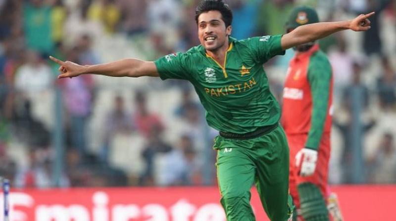 Other team sources claim that Aamir may skip the series in Lahore since he suffered a back strain while playing his last match for Essex. (Photo: AFP) Other team sources claim that Aamir may skip the series in Lahore since he suffered a back strain while playing his last match for Essex. (Photo: AFP)