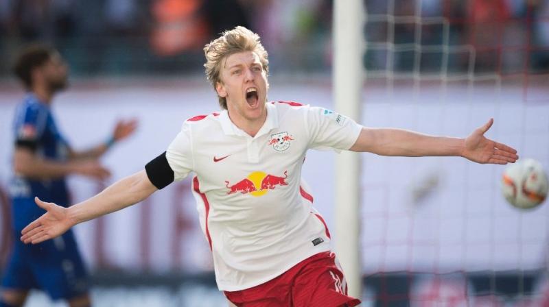 With Leipzig making their competition debut, Forsberg's goal raised the roof at the Red Bull Arena. (Photo:AFP) With Leipzig making their competition debut, Forsberg's goal raised the roof at the Red Bull Arena. (Photo:AFP)
