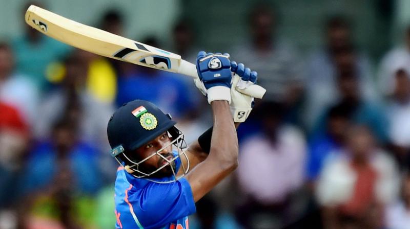 Pandya who was caught of a no-ball remained oblivious to all this commotion, had already started walking back to the pavilion with rain also coming down at Kolkata's Eden Gardens. (Photo: AP) Pandya who was caught of a no-ball remained oblivious to all this commotion, had already started walking back to the pavilion with rain also coming down at Kolkata's Eden Gardens. (Photo: AP)
