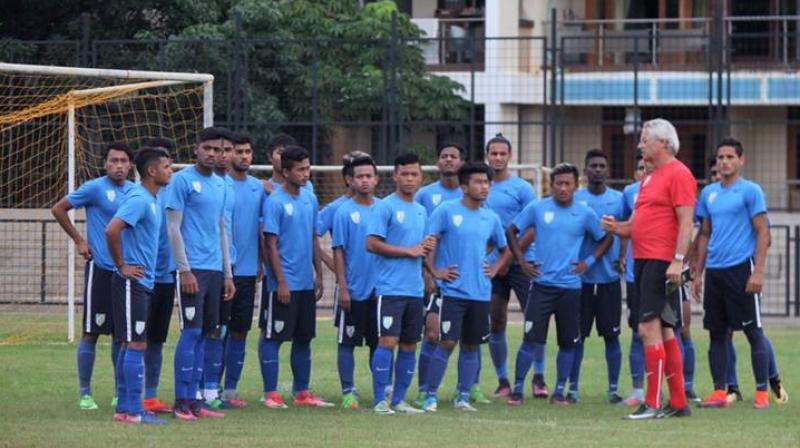 India have been drawn in Group A of the World Cup with USA, Colombia and Ghana. (Photo:Twitter) India have been drawn in Group A of the World Cup with USA, Colombia and Ghana. (Photo:Twitter)