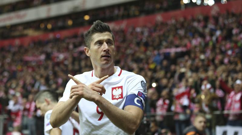 Lewandowski restored Poland's advantage on 85 minutes before a late own goal from Filip Stojkovic sealed victory. (Photo: AP) Lewandowski restored Poland's advantage on 85 minutes before a late own goal from Filip Stojkovic sealed victory. (Photo: AP)