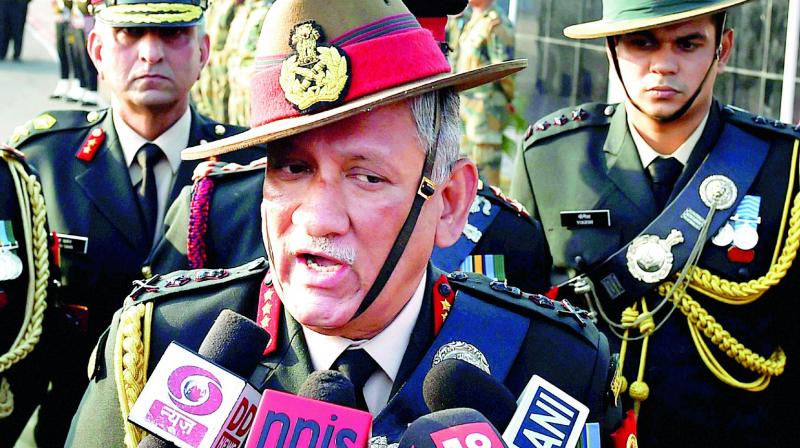 Army Chief General Bipin Rawat in New Delhi on Wednesday. (Photo: PTI) Army Chief General Bipin Rawat in New Delhi on Wednesday. (Photo: PTI)