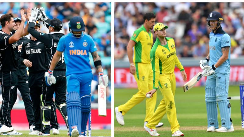 India's win and Australia's defeat meant that the 2011 winners topped the group and face fourth place New Zealand at Old Trafford. Aaron Finch's men beat England by 64 runs at Lord's at the end of June. (Photo: AFP) India's win and Australia's defeat meant that the 2011 winners topped the group and face fourth place New Zealand at Old Trafford. Aaron Finch's men beat England by 64 runs at Lord's at the end of June. (Photo: AFP)