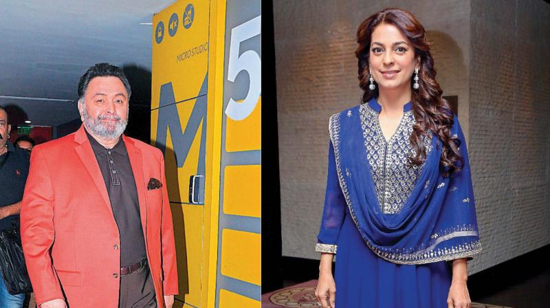 Rishi Kapoor and Juhi Chawla Rishi Kapoor and Juhi Chawla