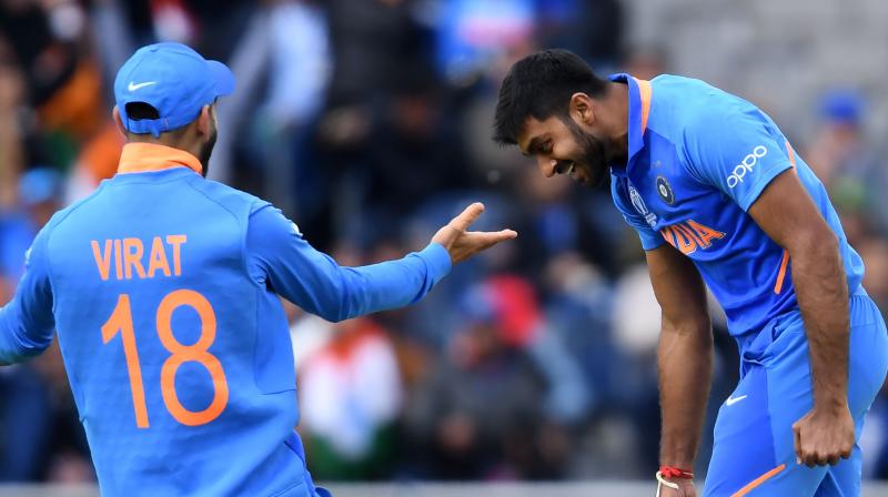 In the match against Pakistan, Shankar added 15 runs while in bowling he finished with a spell of 2-22. (Photo: AFP) In the match against Pakistan, Shankar added 15 runs while in bowling he finished with a spell of 2-22. (Photo: AFP)