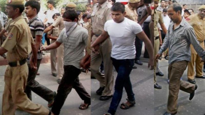 The review plea, filed through advocate AP Singh for two of the convicts said the investigation in the matter was not only flawed but also unreliable as many facts of the investigation pertain to recording of the dying declaration of the victim. (Photo: File) The review plea, filed through advocate AP Singh for two of the convicts said the investigation in the matter was not only flawed but also unreliable as many facts of the investigation pertain to recording of the dying declaration of the victim. (Photo: File)