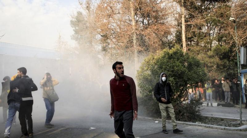 Sunday night was the deadliest since the angry demonstrations broke out on Thursday and spread across the country in the biggest test for the regime since mass protests in 2009. (Photo: AP) Sunday night was the deadliest since the angry demonstrations broke out on Thursday and spread across the country in the biggest test for the regime since mass protests in 2009. (Photo: AP)