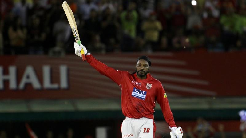 Gayle was only selected in the third round of bidding for players by IPL teams for the 2018 season. (Photo: BCCI) Gayle was only selected in the third round of bidding for players by IPL teams for the 2018 season. (Photo: BCCI)
