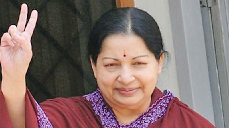 Late Tamil Nadu Chief Minister J Jayalalithaa (File: Photo) Late Tamil Nadu Chief Minister J Jayalalithaa (File: Photo)