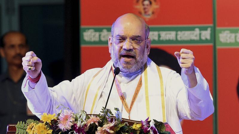 Applauding BJP governments in Madhya Pradesh and Chhattisgarh, Shah said that the state no longer belonged to the BIMARU states. (Photo: PTI) Applauding BJP governments in Madhya Pradesh and Chhattisgarh, Shah said that the state no longer belonged to the BIMARU states. (Photo: PTI)