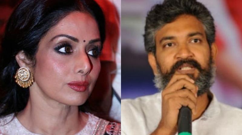 Sridevi didn't work in Rajamouli's 'Baahubali' franchise but worked in Tamil film 'Puli.' Sridevi didn't work in Rajamouli's 'Baahubali' franchise but worked in Tamil film 'Puli.'