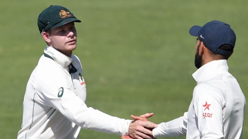 Virat Kohli and Steve Smith will be expected to display maturity when play gets underway in Ranchi after their verbal duels at Bengaluru. (Photo: PTI) Virat Kohli and Steve Smith will be expected to display maturity when play gets underway in Ranchi after their verbal duels at Bengaluru. (Photo: PTI)