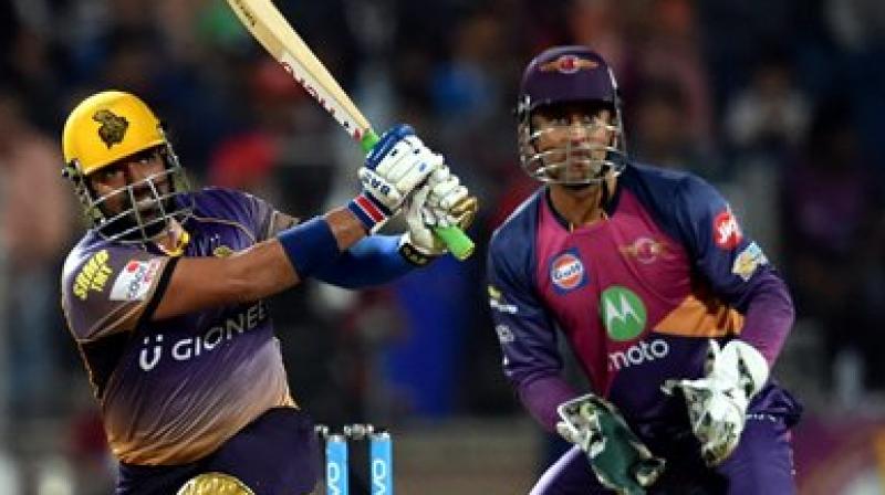 Kolkata Knight Riders’ Robin Uthappa in action during the IPL match against Rising Pune Supergiants in Pune on Wednesday. (Photo: PTI) Kolkata Knight Riders’ Robin Uthappa in action during the IPL match against Rising Pune Supergiants in Pune on Wednesday. (Photo: PTI)
