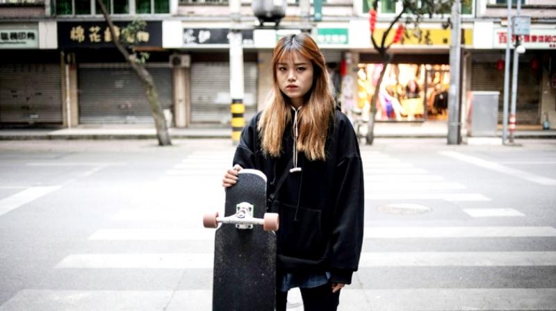 Mu says skateboarding and longboarding is not limited to gender, and many of her fans across the country are female. (Photo: AFP) Mu says skateboarding and longboarding is not limited to gender, and many of her fans across the country are female. (Photo: AFP)
