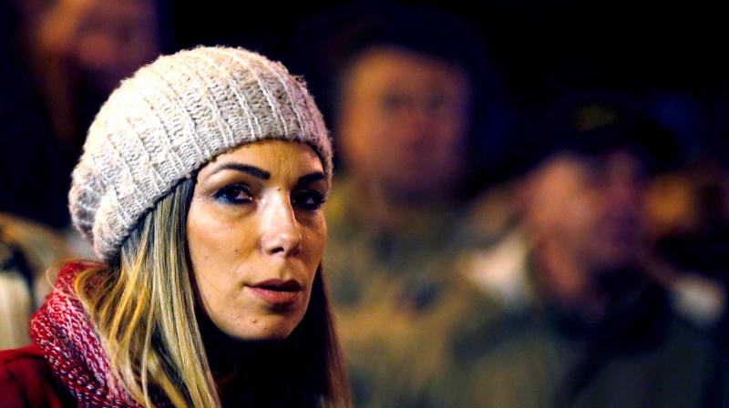 Marija Lukic waits to speak during an anti-government protest in Belgrade, Serbia. (Photo: AP) Marija Lukic waits to speak during an anti-government protest in Belgrade, Serbia. (Photo: AP)
