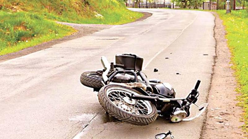 According to police, Shoukat was selling clothes on the roadside at CMT Junction at around 11 am when a container lorry knocked him down. According to police, Shoukat was selling clothes on the roadside at CMT Junction at around 11 am when a container lorry knocked him down.
