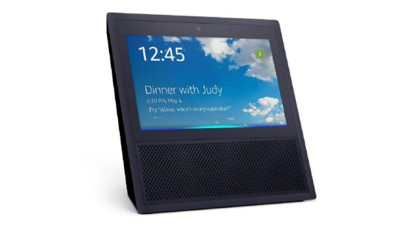 The device is said to be similar to the Amazon Echo Show with Google Home speakers and Google Assistant at the core. (Representational image/Amazon Echo Show) The device is said to be similar to the Amazon Echo Show with Google Home speakers and Google Assistant at the core. (Representational image/Amazon Echo Show)