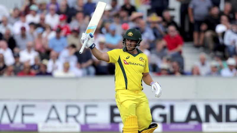 Finch survived an lbw replay review when he was on 35 (Photo: AP) Finch survived an lbw replay review when he was on 35 (Photo: AP)